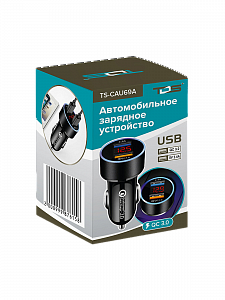 Зарядка в прикуриватель для автомобиля 2*USB TDS TS-CAU69A